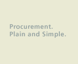 Procurement. Plain and Simple.
